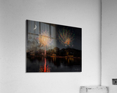 Lakeside Fireworks in Minnesota  Acrylic Print