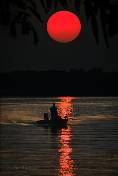 Sunset fishing Digital Download