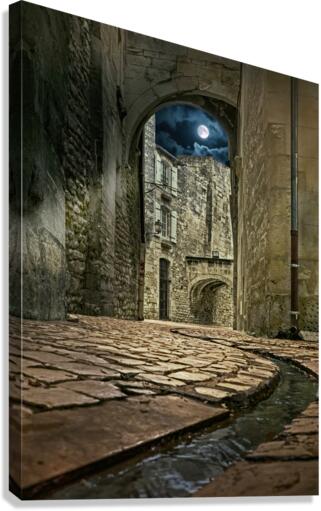 Moonlight in Rennes  Canvas Print