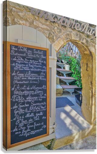 Savory menus of France  Canvas Print