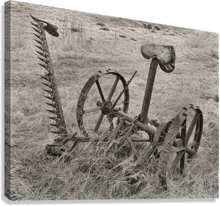 Farm grass mower  Canvas Print