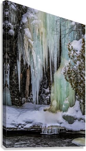 Winter freeze at Lutsen  Canvas Print