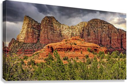  Storm clouds in Sedona  Canvas Print