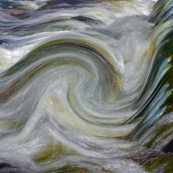 Swirling waters