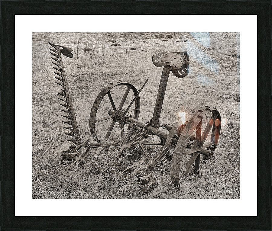 Farm grass mower  Framed Print Print