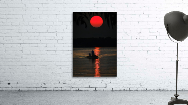Sunset fishing by Jim Radford
