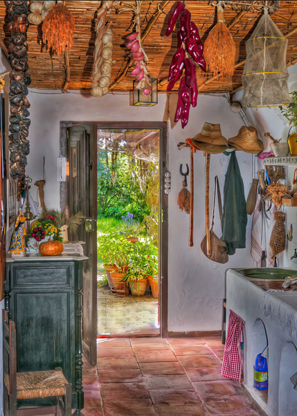 Kitchen Doorway in Valencia  Digital Download