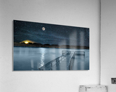 Moon over Island Lake  Acrylic Print