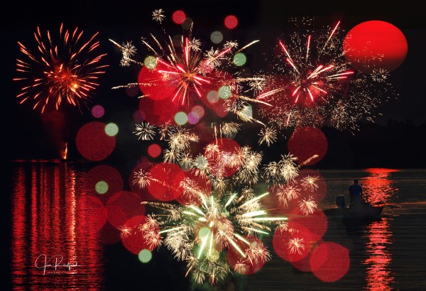  Fireworks Fantasy by Jim Radford