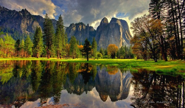Cathedral Rock Yosemite by Jim Radford