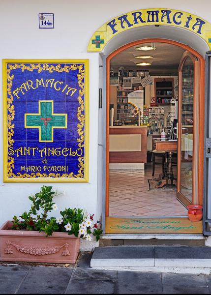 Ischia Pharmacy by Jim Radford