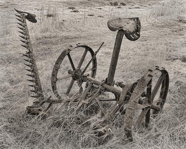 Farm grass mower by Jim Radford