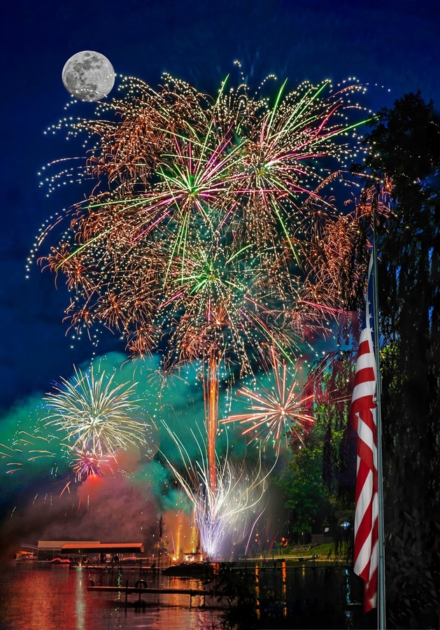 Fireworks display   Print