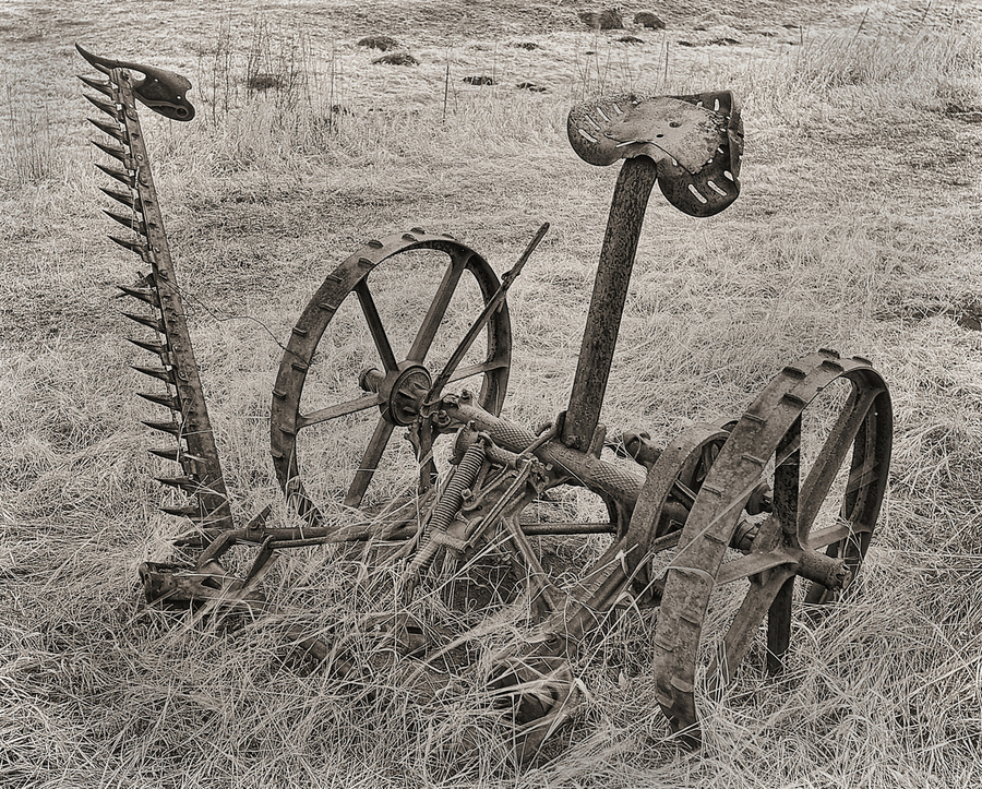 Farm grass mower  Print