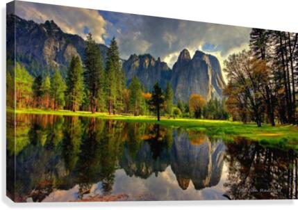 Cathedral Rock Yosemite  Canvas Print