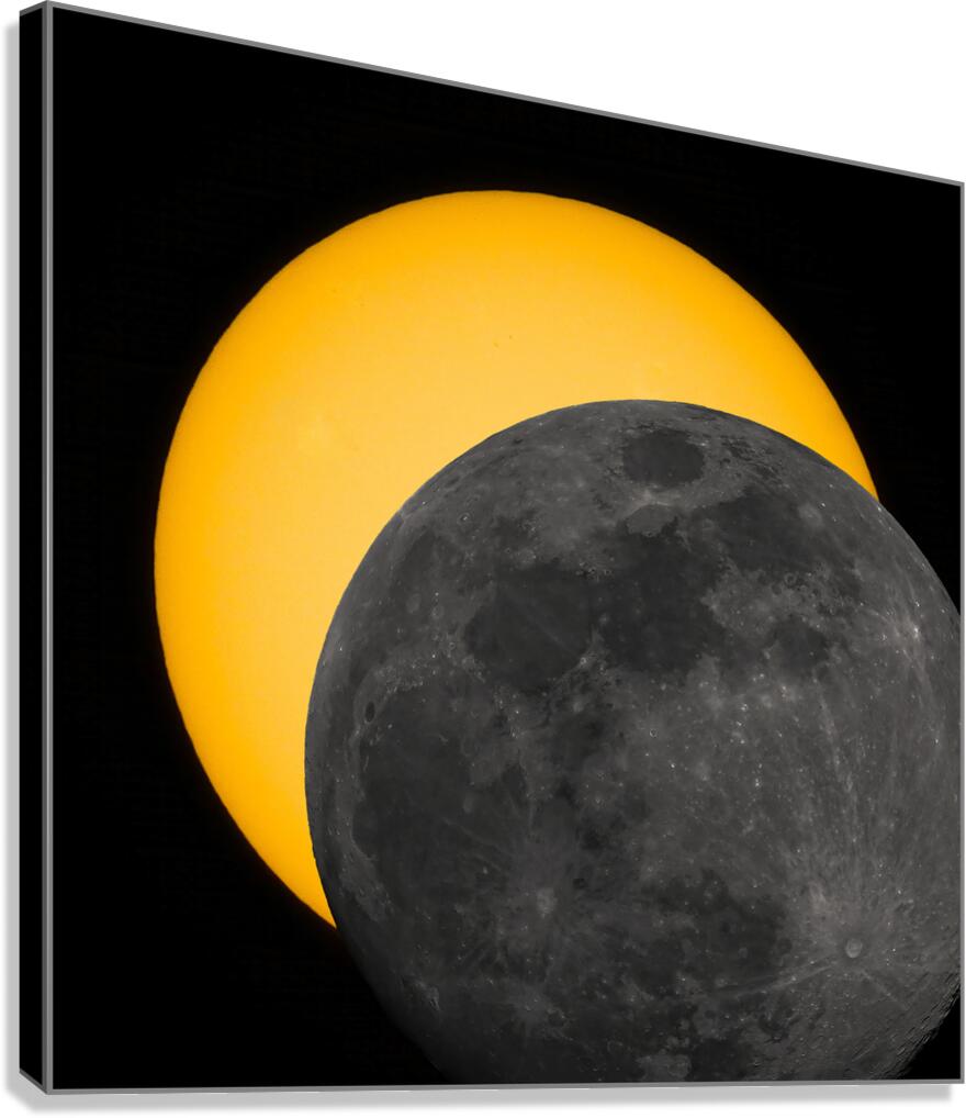 Partial Eclipse 2024  Impression sur toile