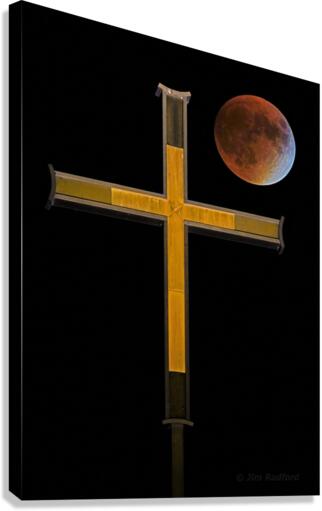 Lunar Eclipse of the blood moon  Impression sur toile