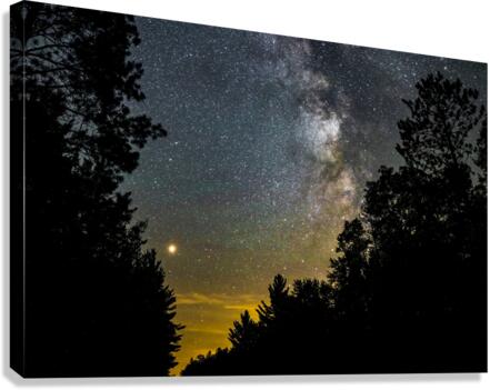 Milky Way and Mars  Impression sur toile