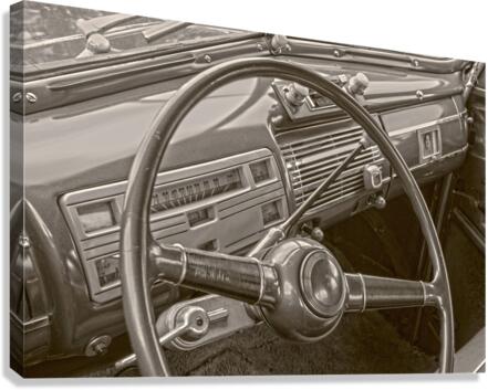 Steering antique Ford  Impression sur toile
