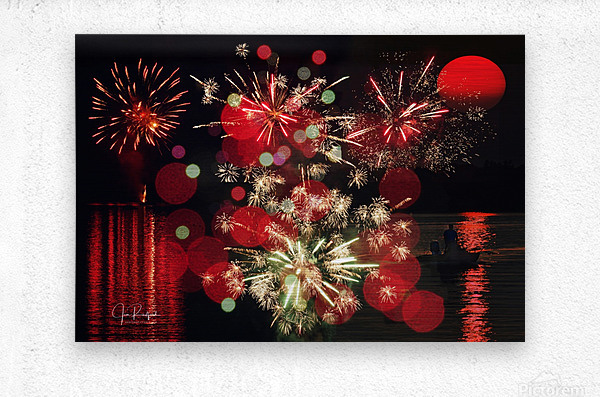  Fireworks Fantasy  Metal print