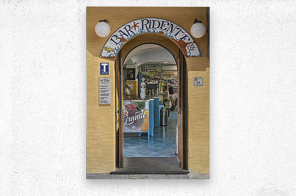 General store in Ischia  Metal print