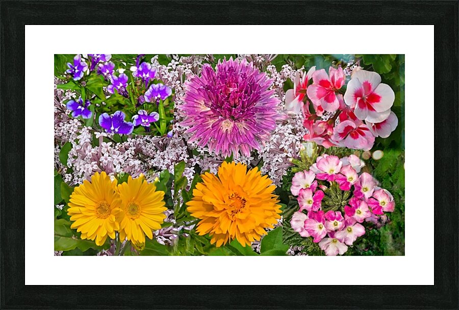 Spring Flower Mix Picture Frame print