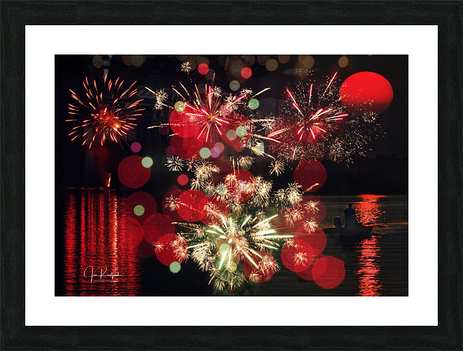  Fireworks Fantasy  Framed Print Print