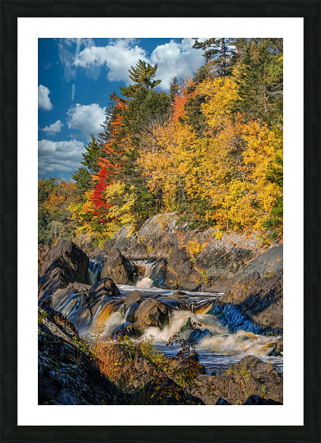 River Fall Colors Picture Frame print