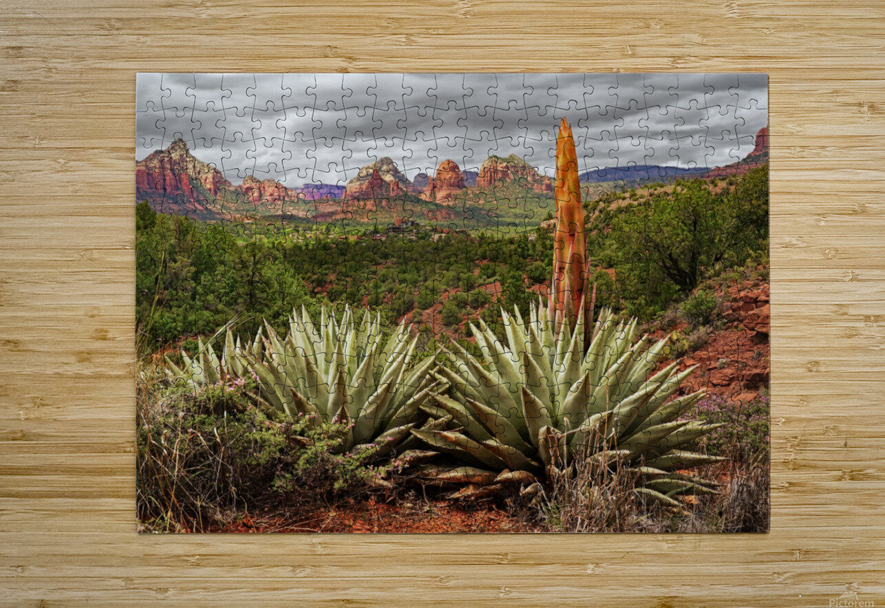 Storm over Sedona  HD Metal print with Floating Frame on Back