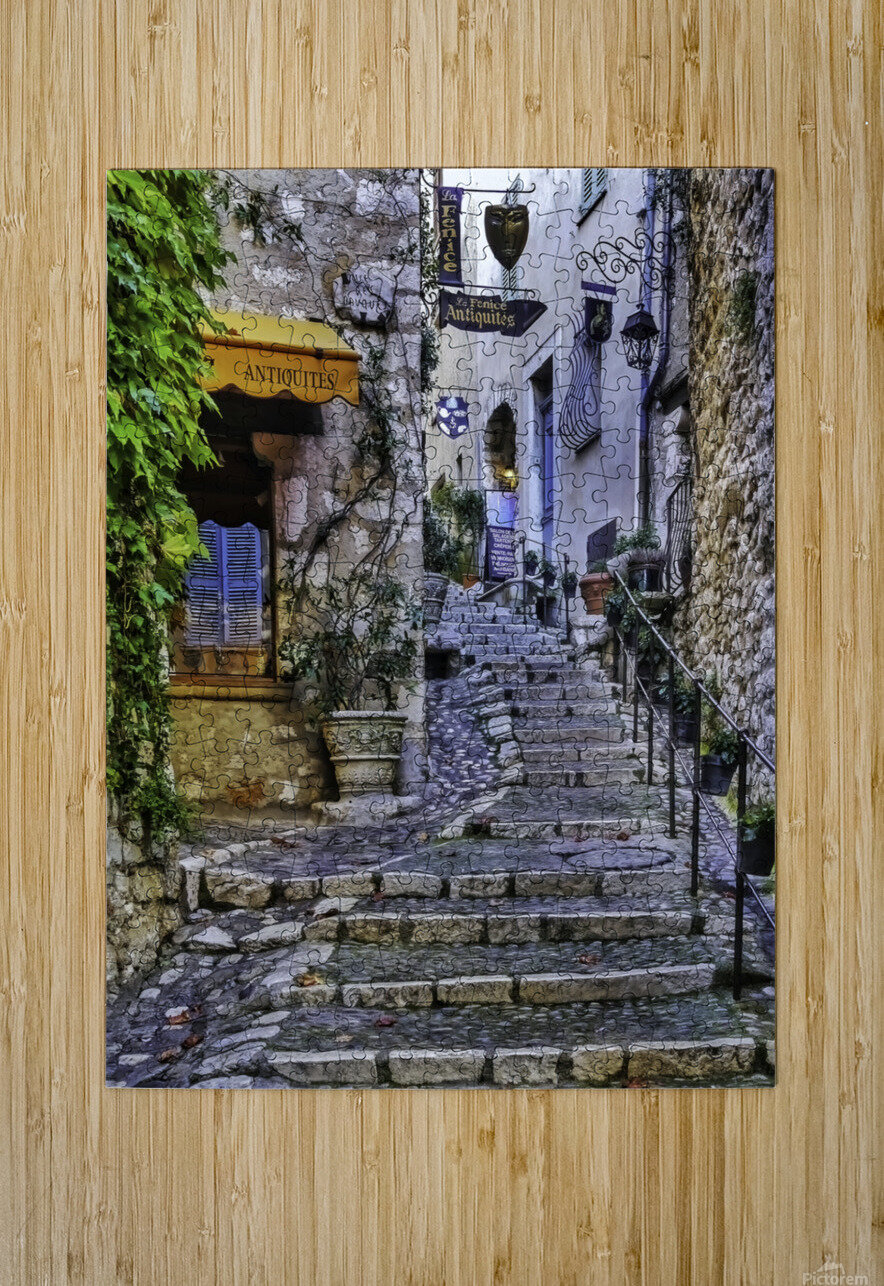 Steps in  France  HD Metal print with Floating Frame on Back