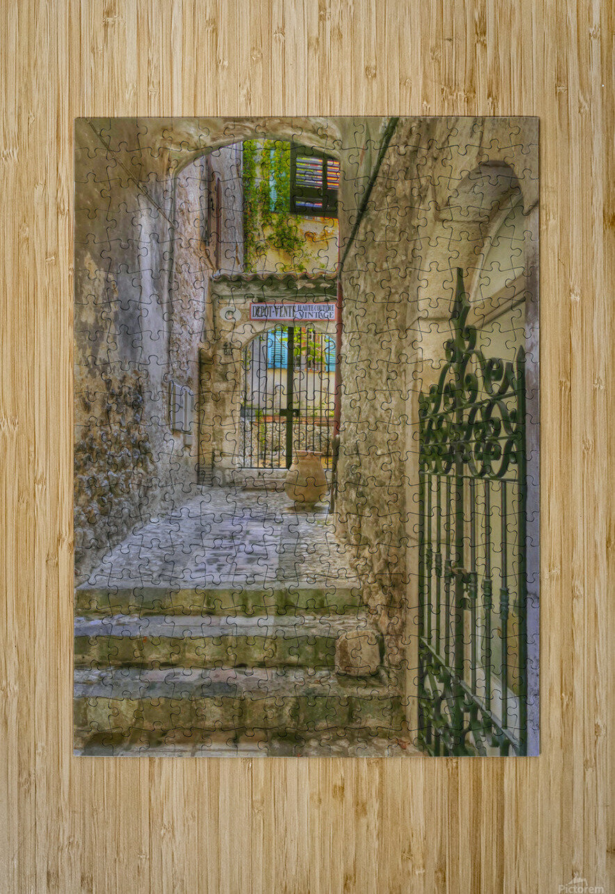 Store front in Les Baux  HD Metal print with Floating Frame on Back