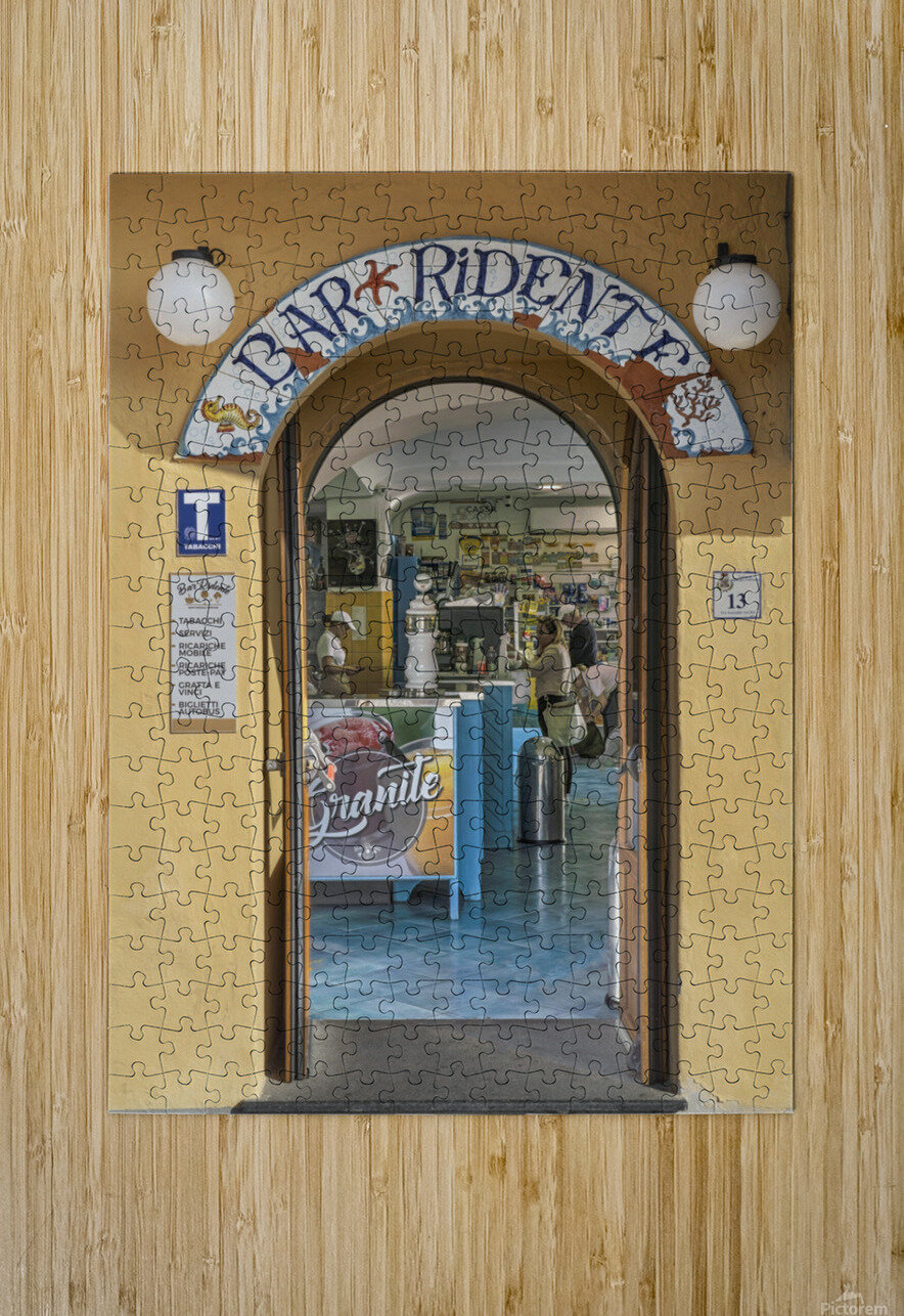 General store in Ischia  HD Metal print with Floating Frame on Back