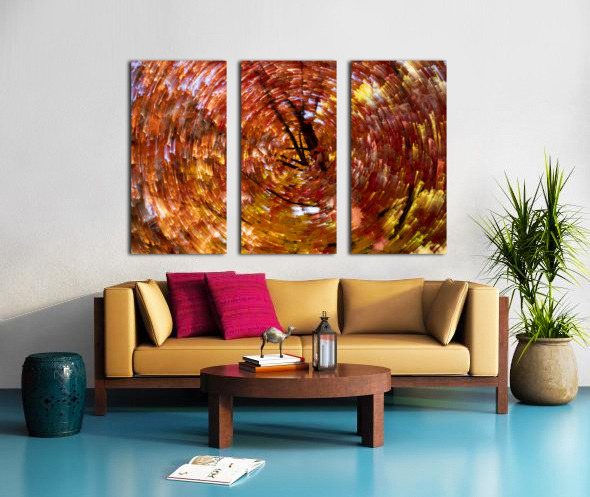 Blowing Fall Colors Split Canvas print