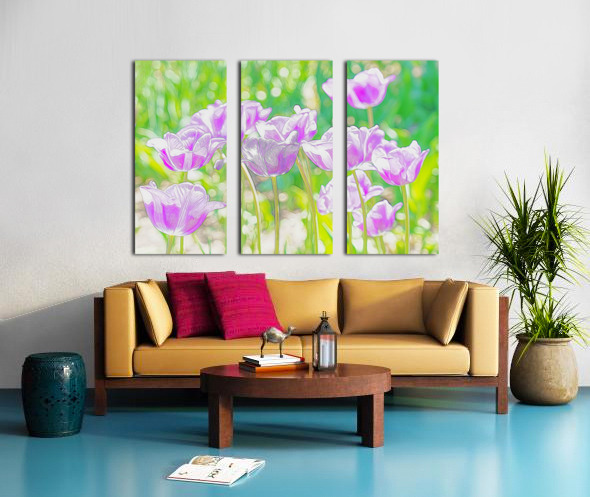 Purple tulip fantasy Split Canvas print