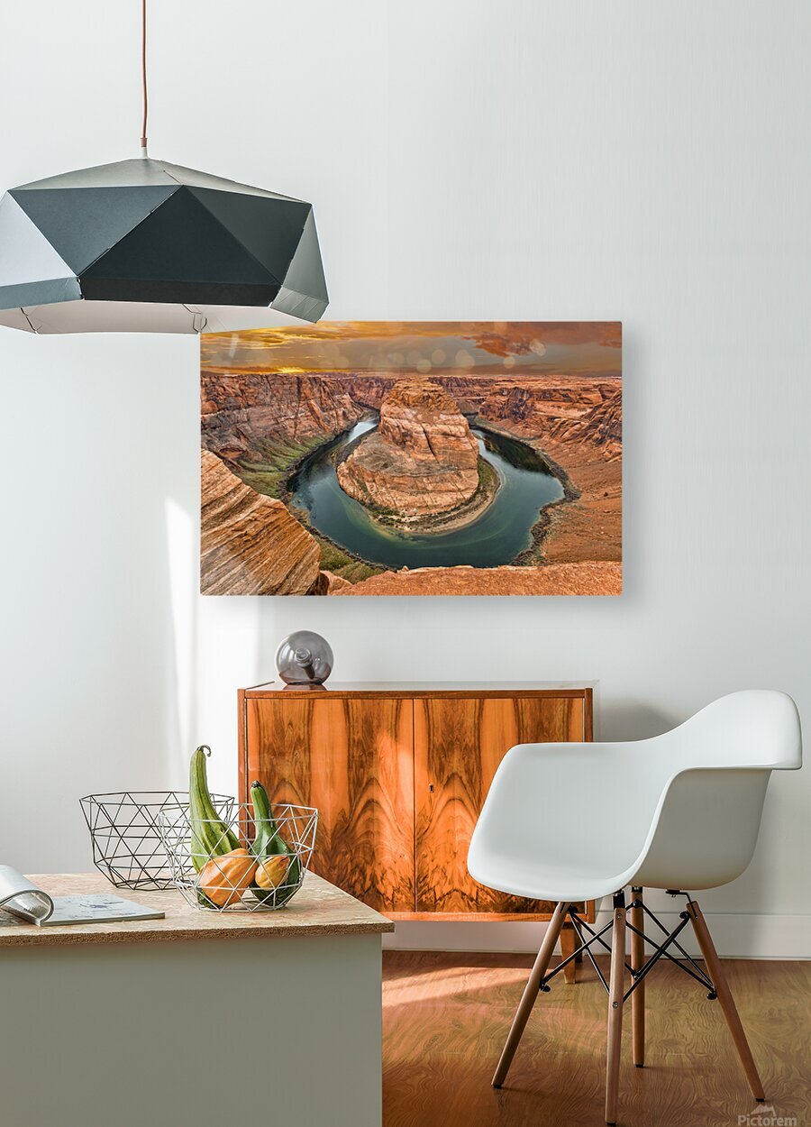 Horseshoe Bend   HD Metal print with Floating Frame on Back