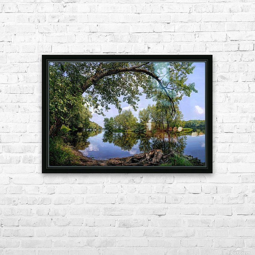Calming Waters HD Sublimation Metal print with Decorating Float Frame (BOX)