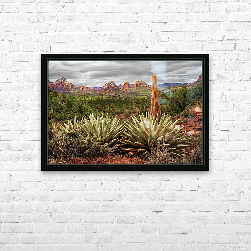 Storm over Sedona HD Sublimation Metal print with Decorating Float Frame (BOX)