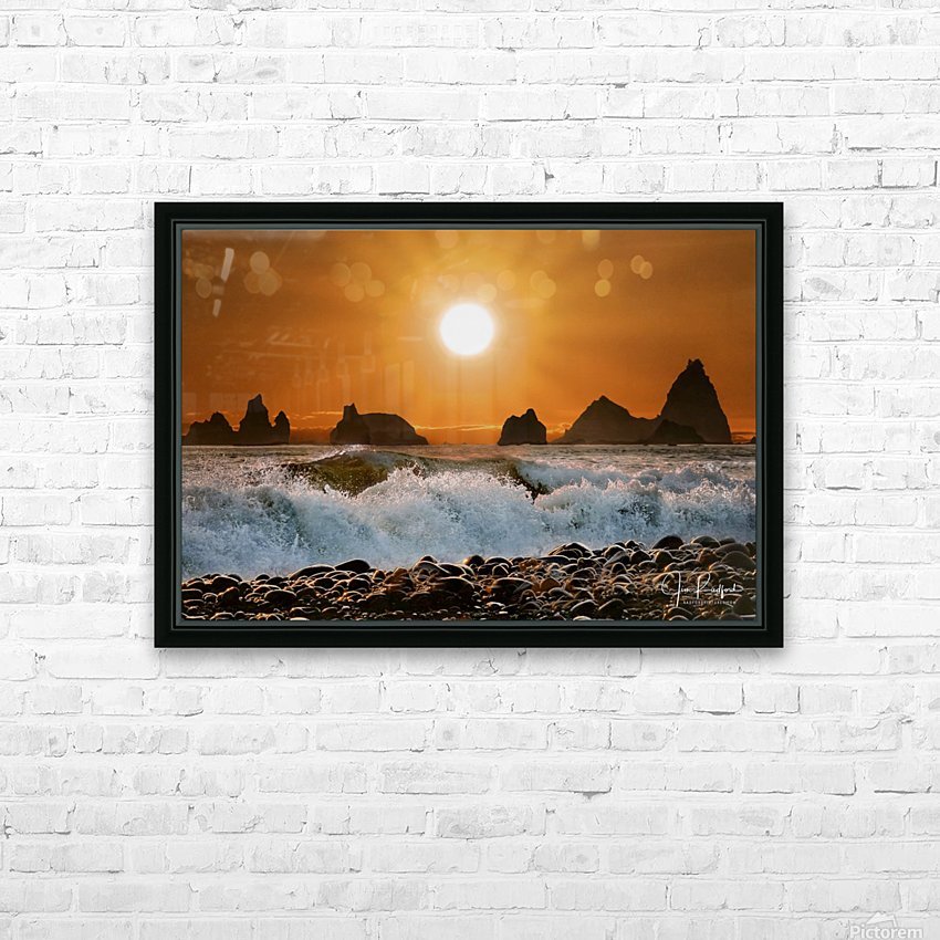 Sunset at Rialto Beach HD Sublimation Metal print with Decorating Float Frame (BOX)