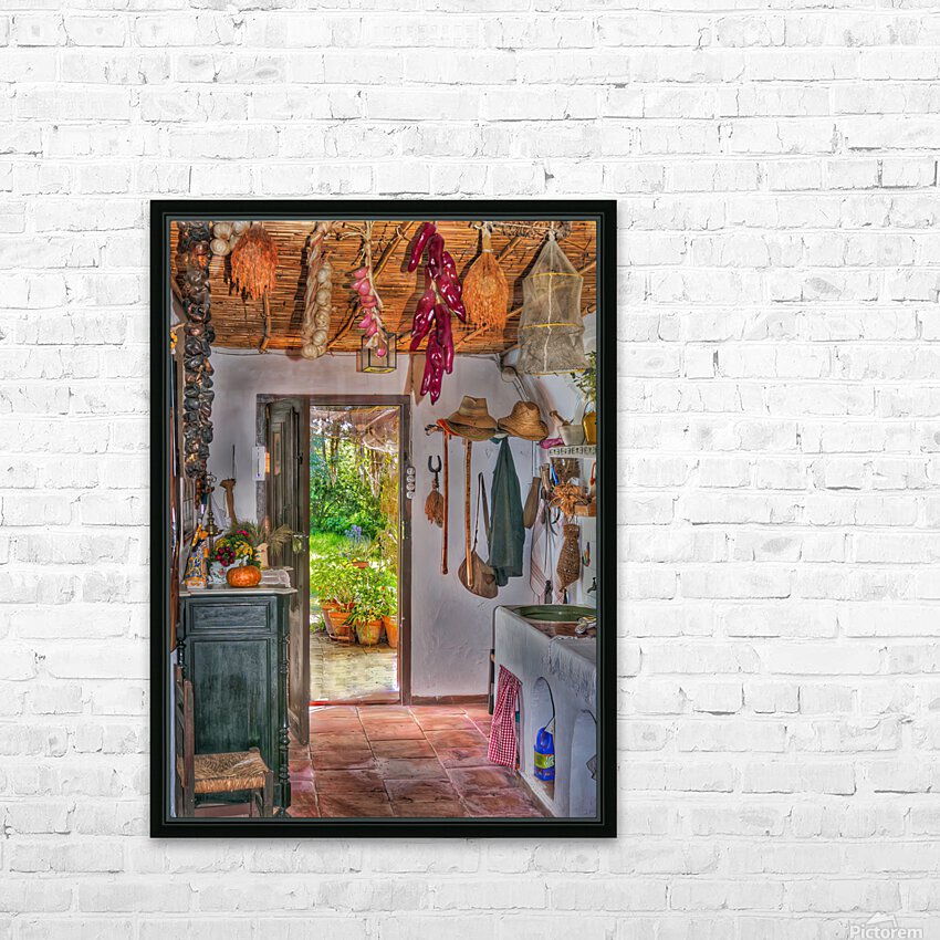 Kitchen Doorway in Valencia  HD Sublimation Metal print with Decorating Float Frame (BOX)