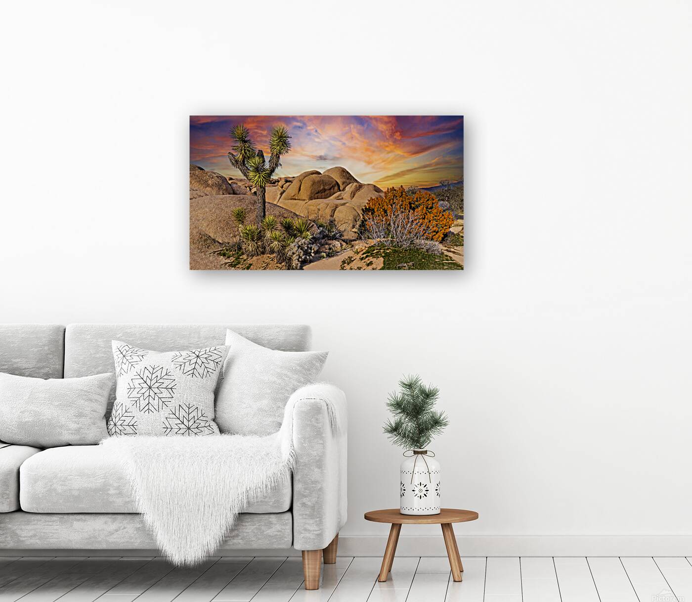 Joshua tree landscape Reproduction